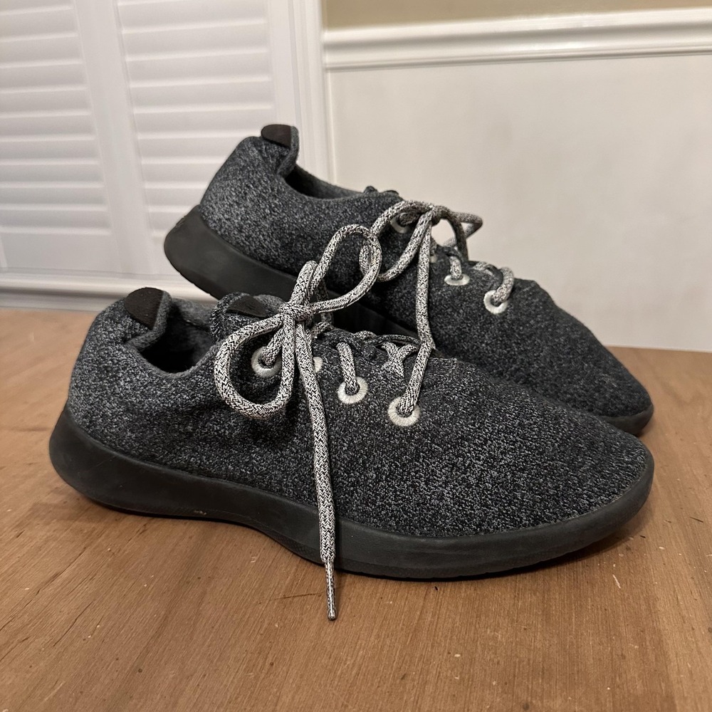 Allbirds Wool Runners Shoes Mens Size 10 Black Merino Sneakers Casual